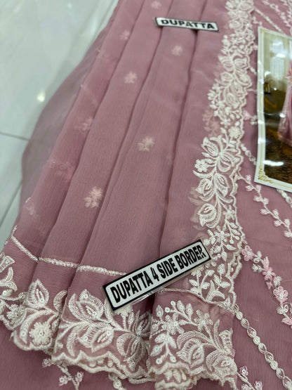 Azure Chiffon Party Wear 5483