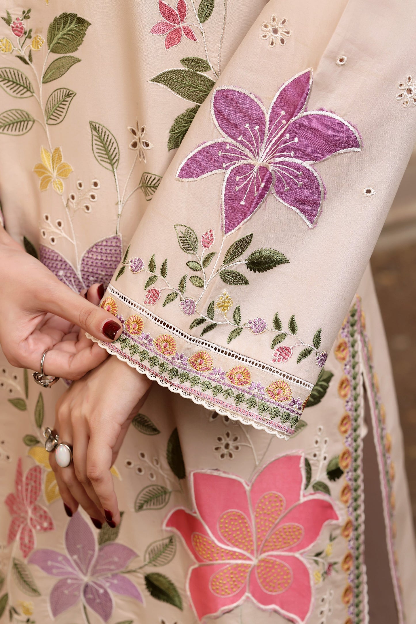 Aneelas Lawn/Silk Party Wear 5455
