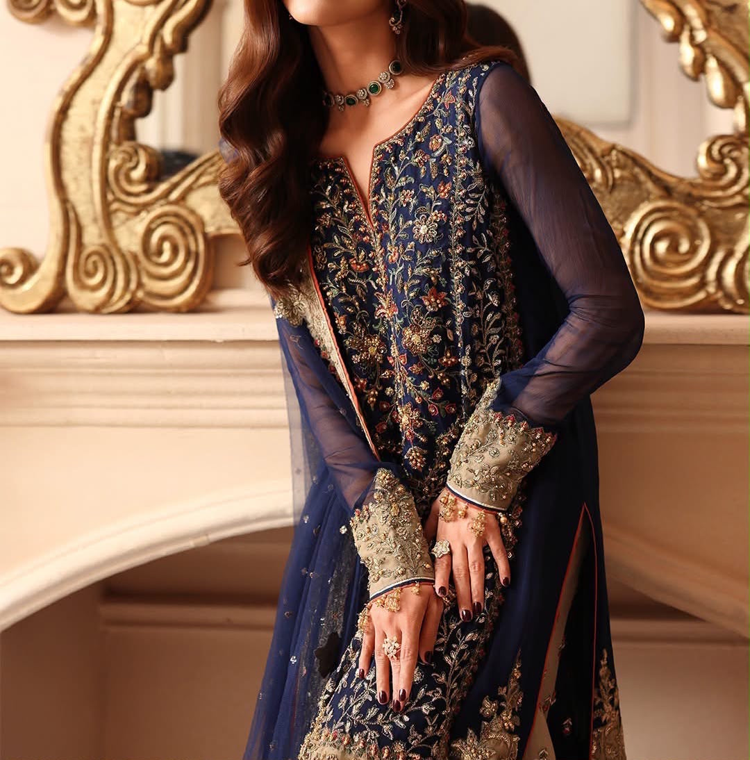 Charizma Chiffon Bridal Wear 5517