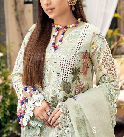 Maryam Hussain Chikankari Lawn/Cotton Net Party Wear KSSL-144
