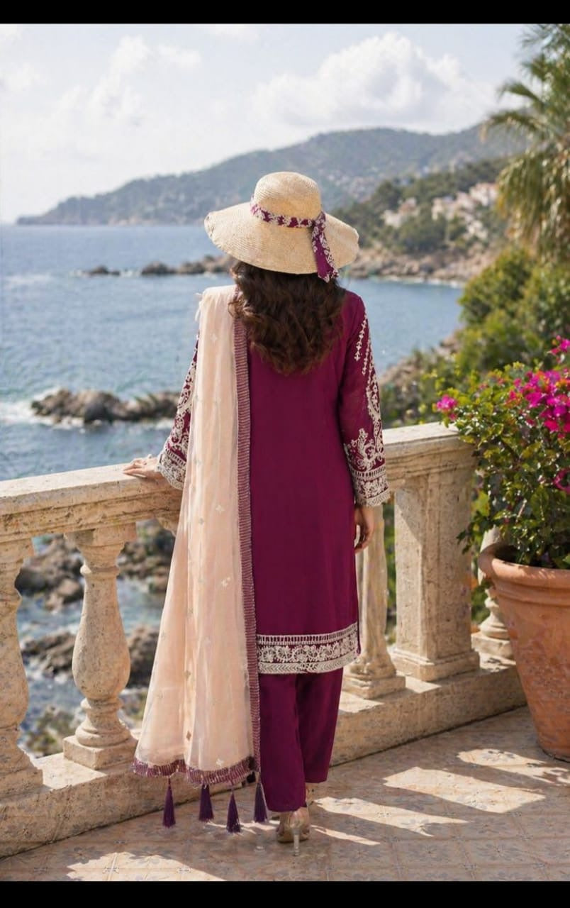 Husn-e-Suroshi Chiffon Party Wear SR-02