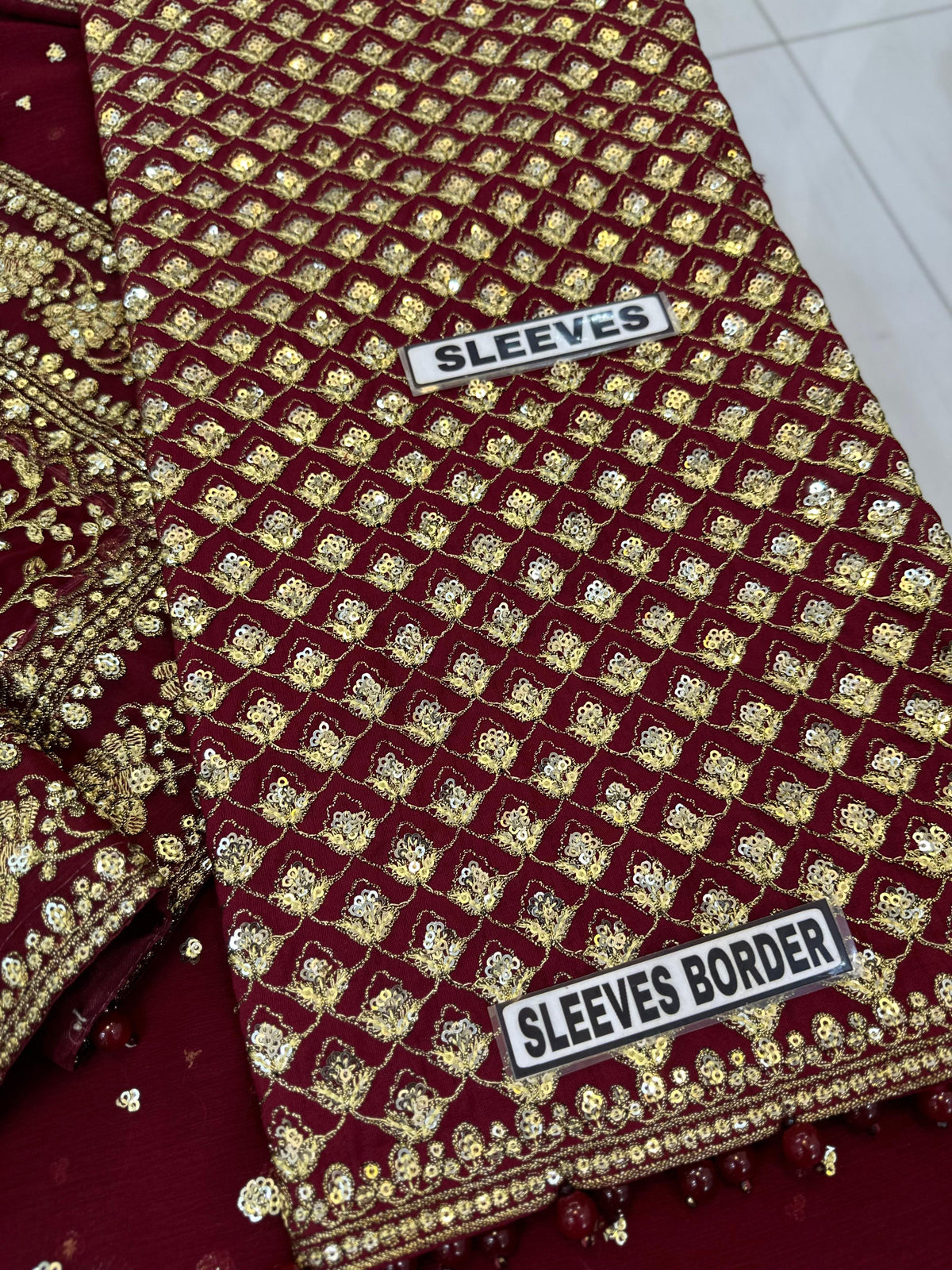 Maria B Chiffon Saree Wedding Wear 5511