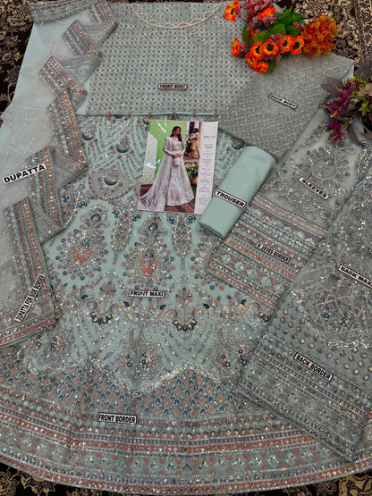 Imrozia Net Maxi Bridal Wear 5315