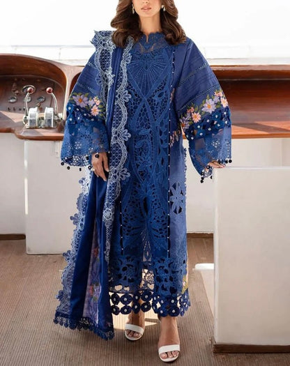 Parishay Chikankari Lawn/Cotton Net Wedding Wear 4636