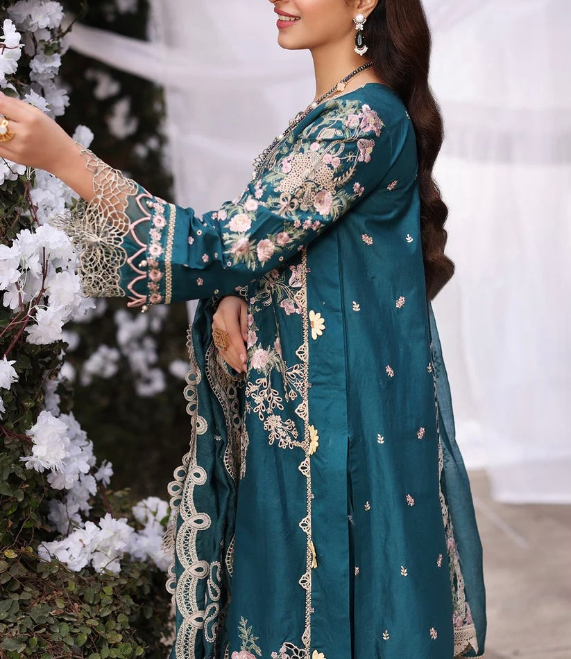 Kahf Lawn/Cotton Net Wedding Wear 4638