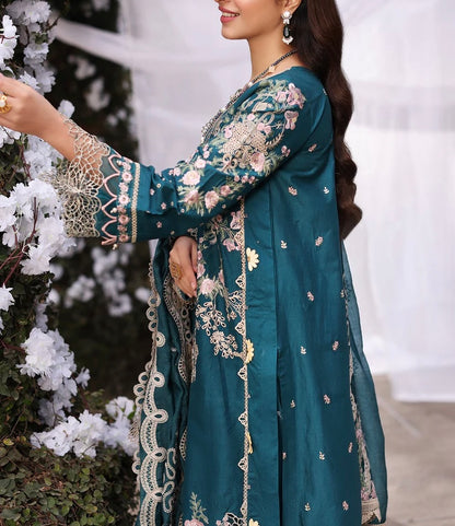 Kahf Lawn/Cotton Net Wedding Wear 4638