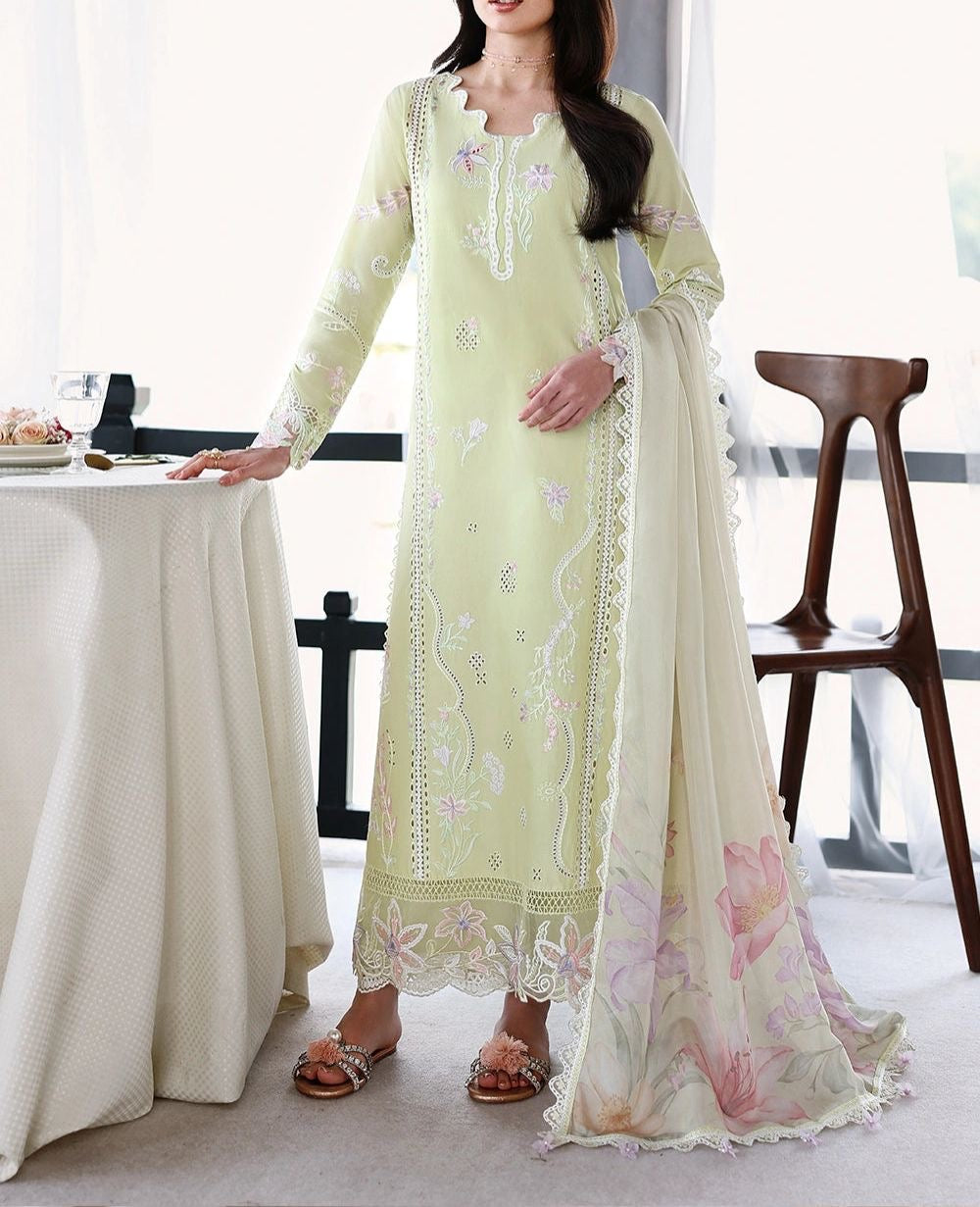 Azure Lawn/Silk Party Wear 5451