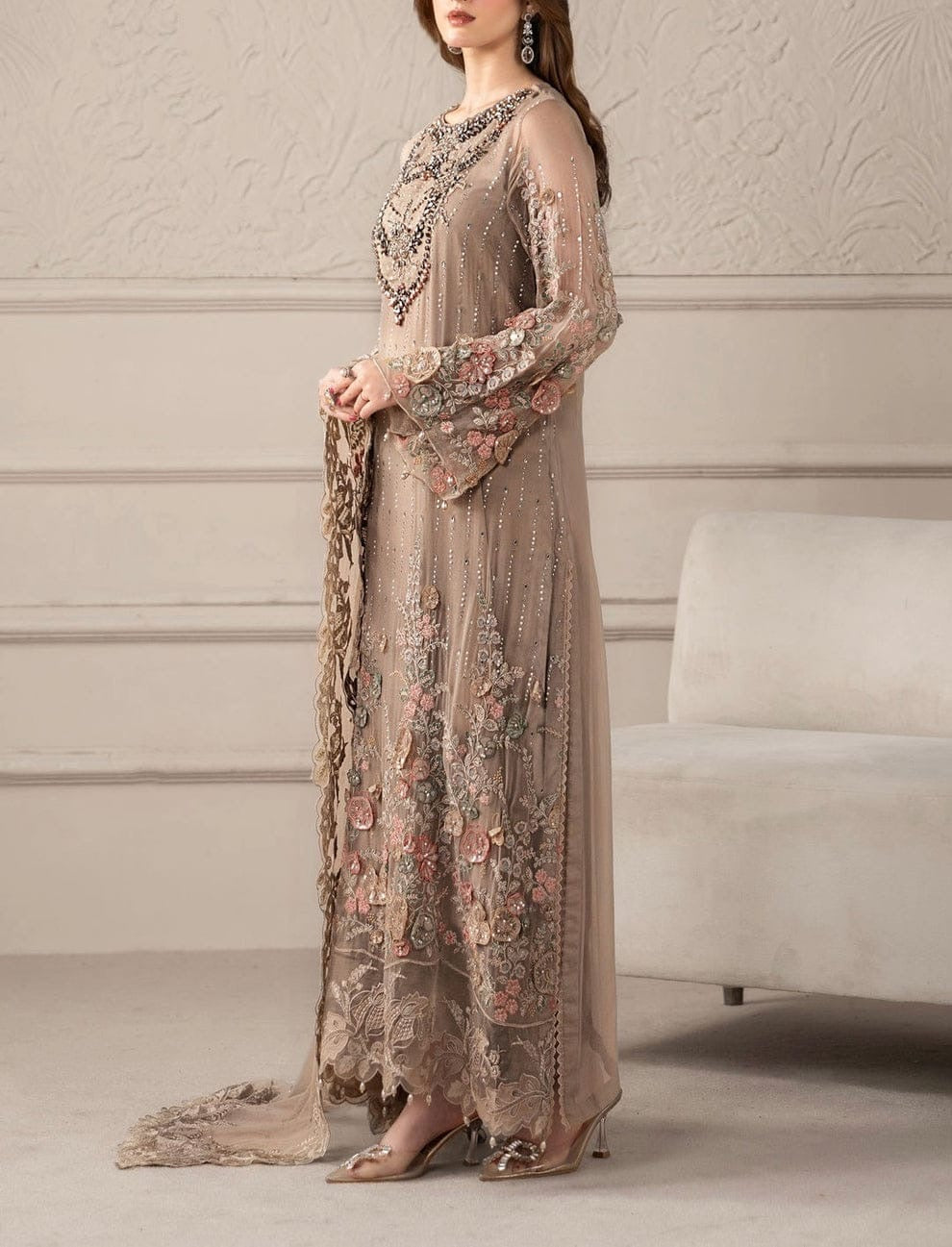 Maria B Chiffon Wedding Wear 5331