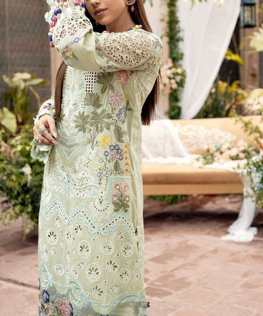 Maryam Hussain Chikankari Lawn/Cotton Net Party Wear KSSL-144