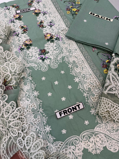 ELAF LAWN/KHAADI NET WEDDING WEAR 5288