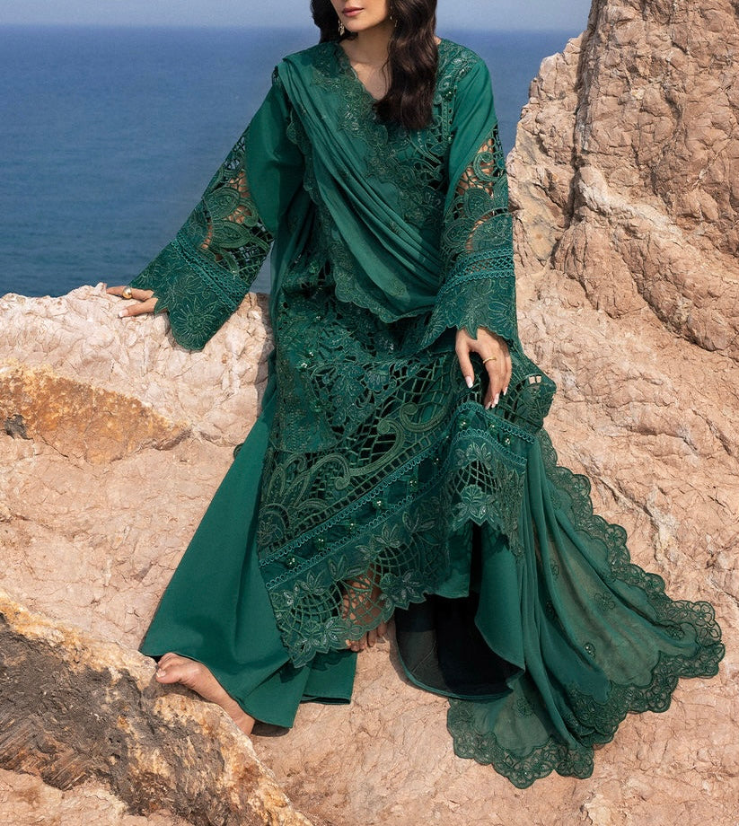 Mahnur Lawn/Chiffon Party Wear 4648