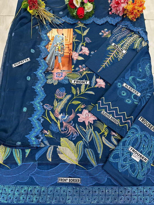 COIR SUMMER LAWN/CHIFFON PARTY WEAR KSSL-192