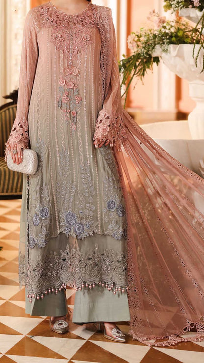 Maria B Chiffon Wedding Wear 4676