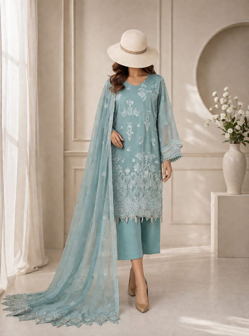 Husn-e-Suroshi Chiffon Party Wear SR-05