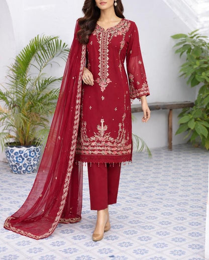 Husn-e-Suroshi Chiffon Party Wear SR-02