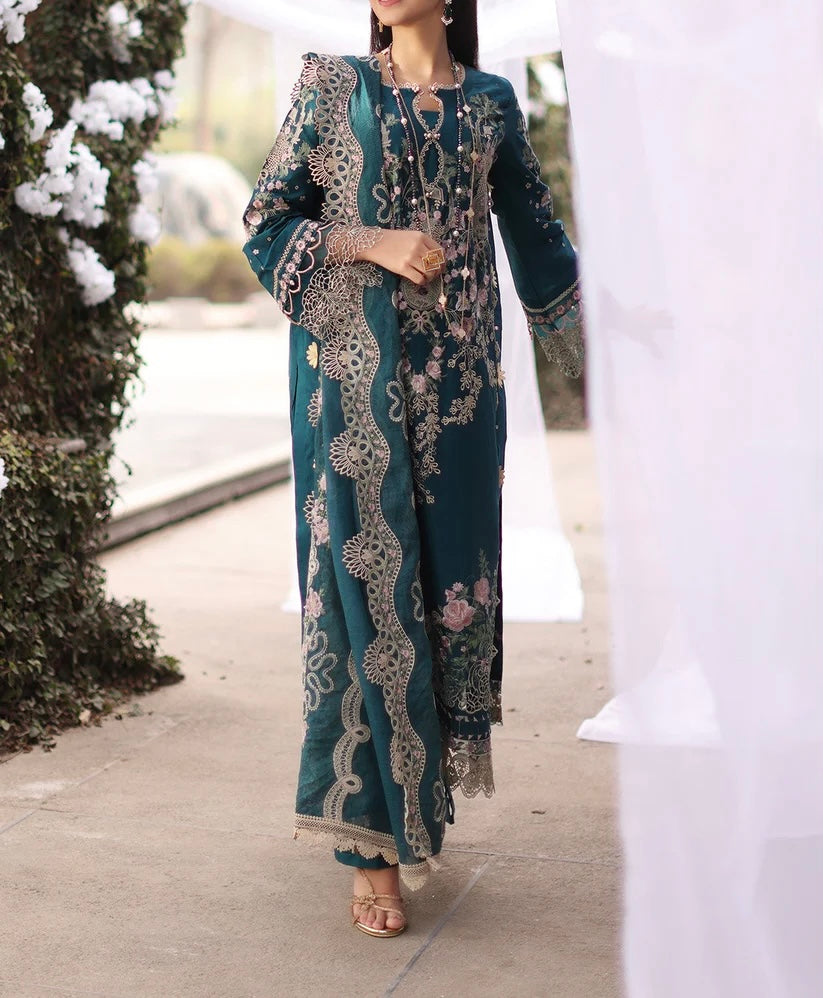 Kahf Lawn/Cotton Net Wedding Wear 4638