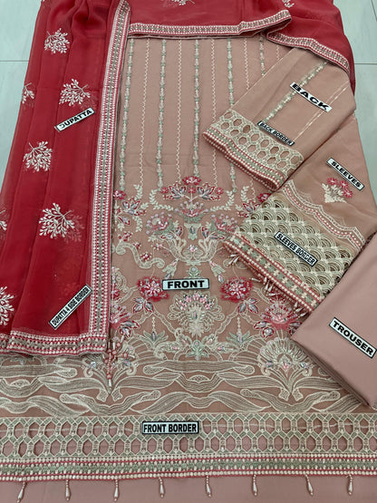 Husn-e-Suroshi Chiffon Party Wear SR-04