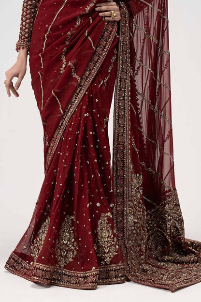 Maria B Chiffon Saree Wedding Wear 5511