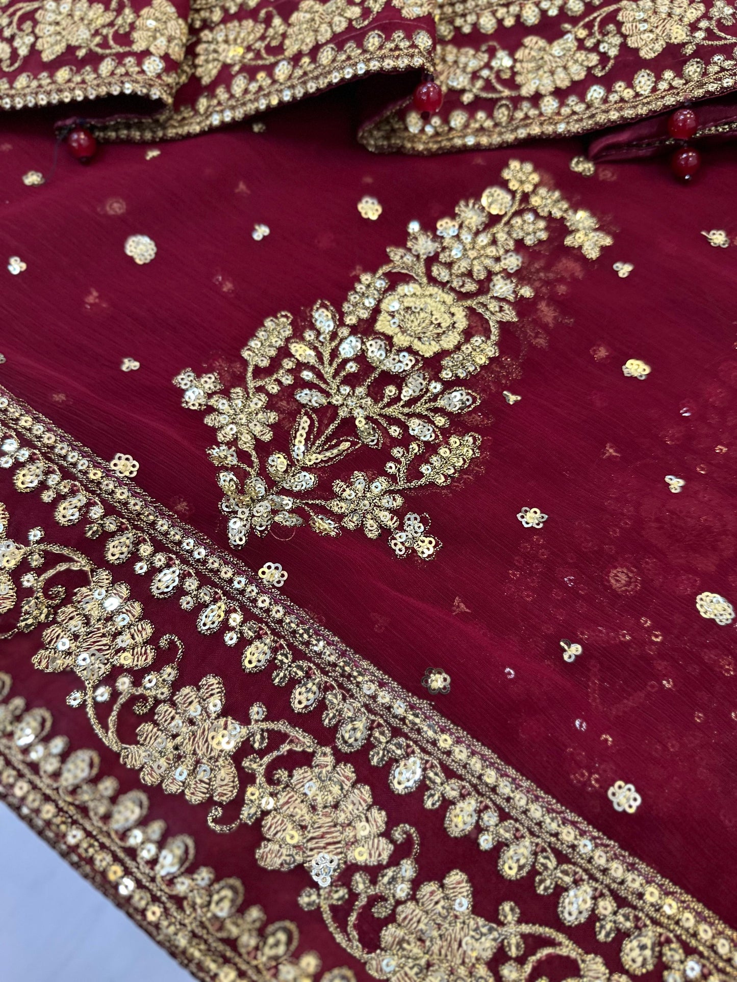 Maria B Chiffon Saree Wedding Wear 5511