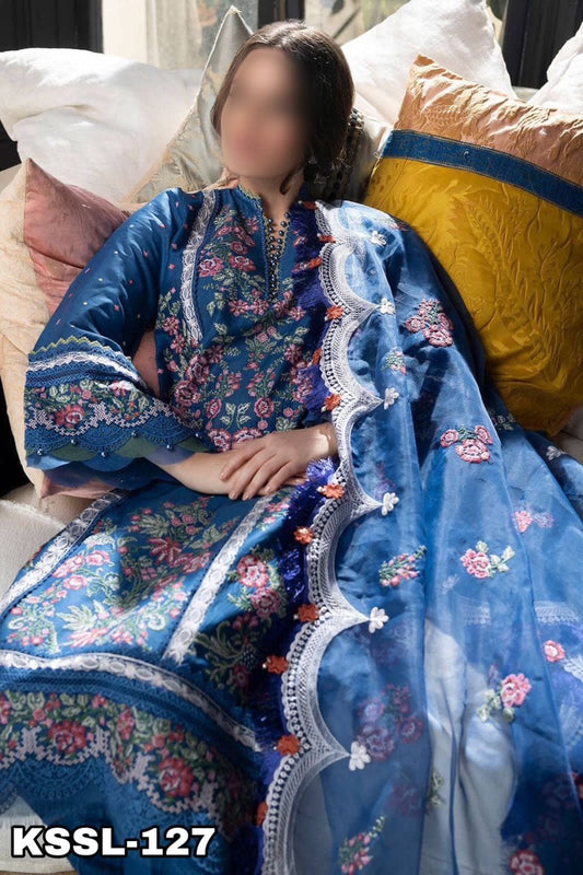 SOBIA NAZIR LAWN/ORGANZA PARTY WEAR KSSL-127