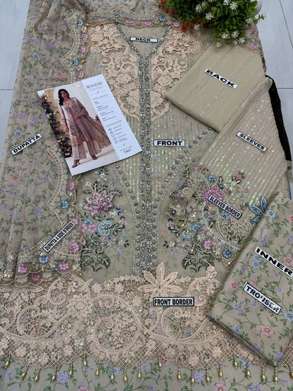 Maria B Chiffon/Silk Wedding Wear 5467