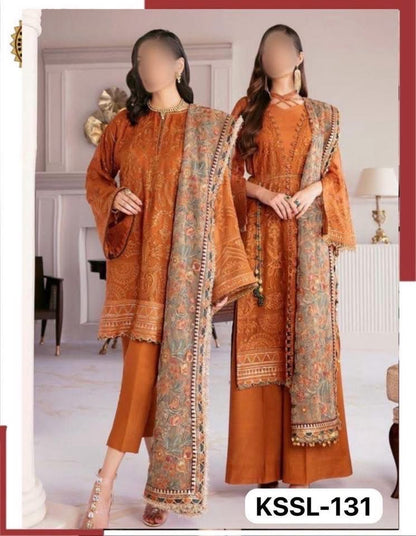 BAROQUE LAWN/CHIFFON PARTY WEAR KSSL-131