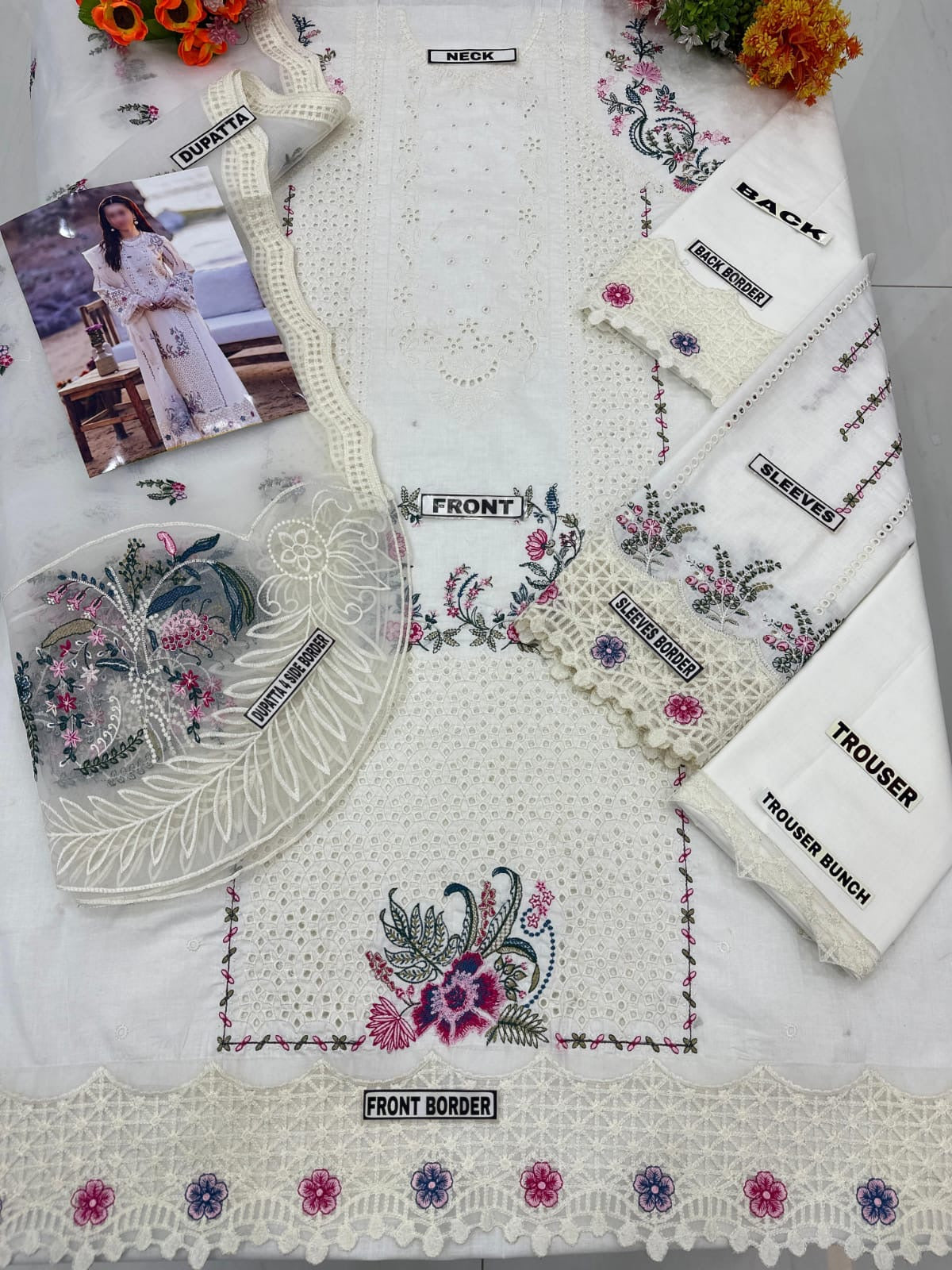QALAMKAR LAWN/ORGANZA PARTY WEAR 5375