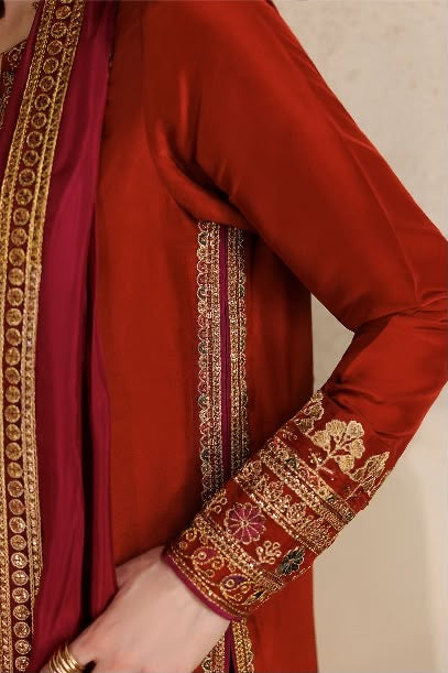 Iznik Kaftan Shalmose Silk/Chiffon Party Wear 5527