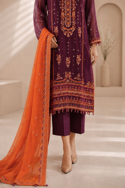 Husn-e-Suroshi Chiffon Party Wear SR-03