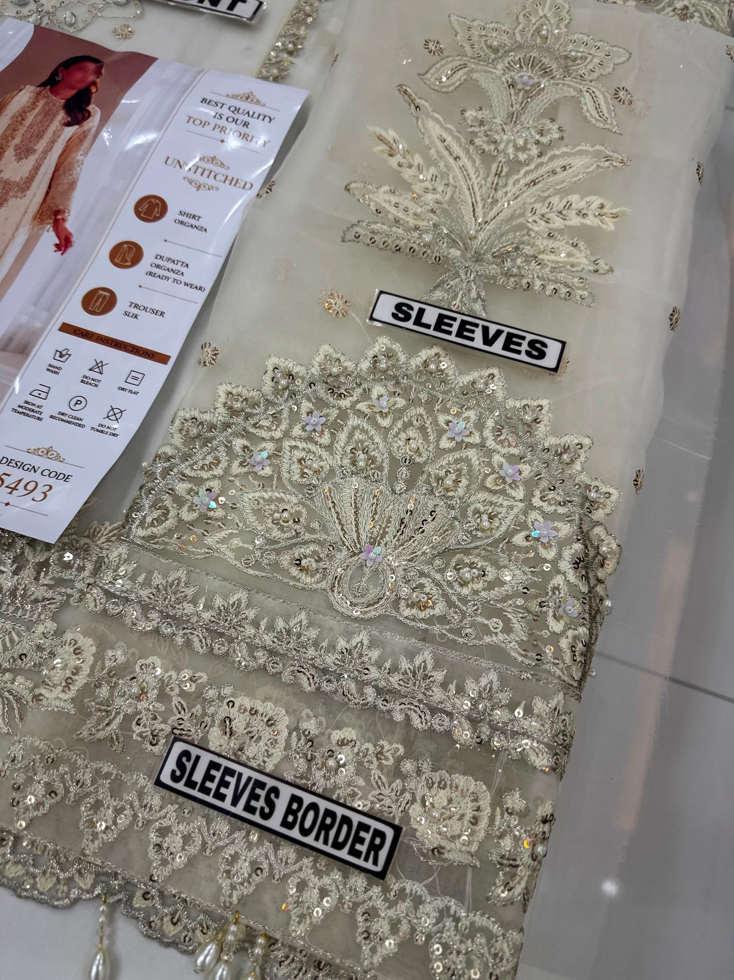 Alizeh Organza Party Wear 5493