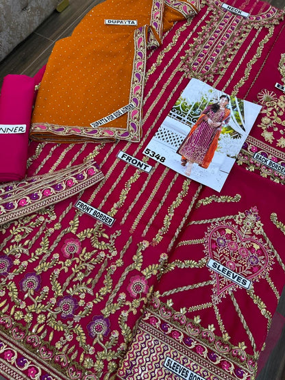 FARAH TALIB AZIZ CHIFFON WEDDING WEAR 5348