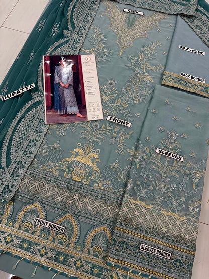 Nameera By Farooq Chiffon Wedding Wear 5471