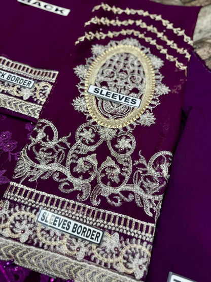 Husn-e-Suroshi Chiffon Party Wear SR-02