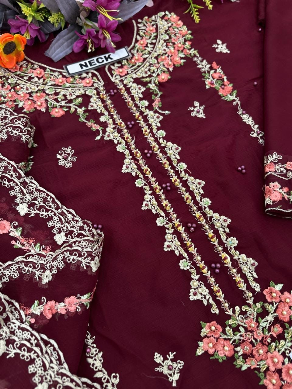 Husn-e-Suroshi Chiffon Party Wear SR-02