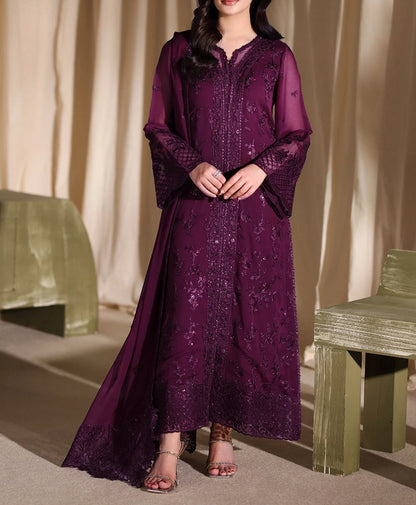 Azure Chiffon Party Wear 5522