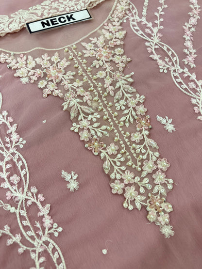 Azure Chiffon Party Wear 5483
