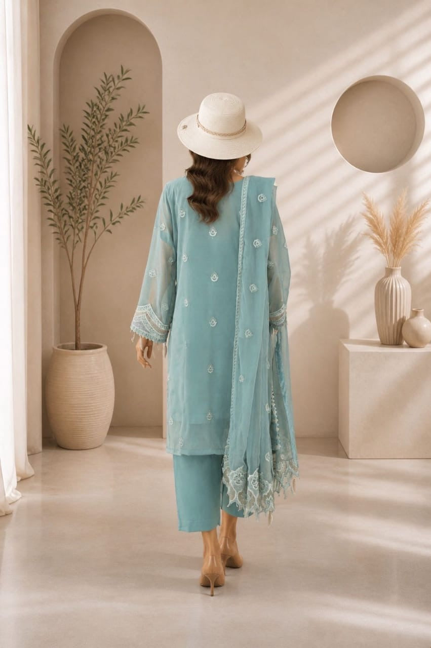 Husn-e-Suroshi Chiffon Party Wear SR-05
