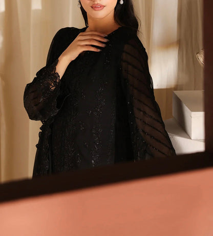 Azure Chiffon Party Wear 5473