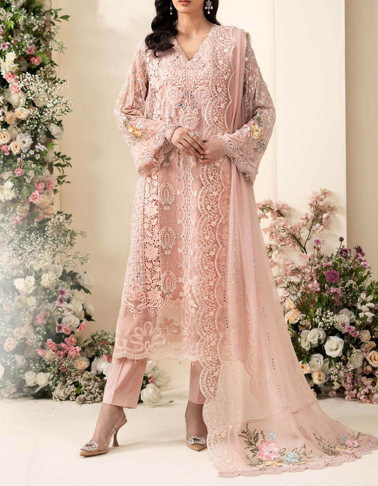 Maria B Chiffon Wedding Wear 5468