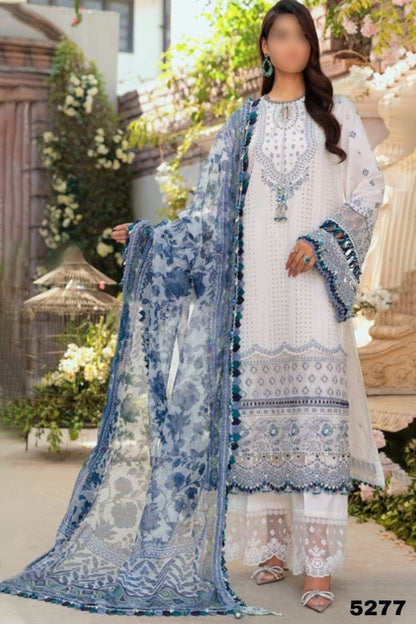 ANAYA CHIKANKARI LAWN/COTTON NET PARTY WEAR 5277
