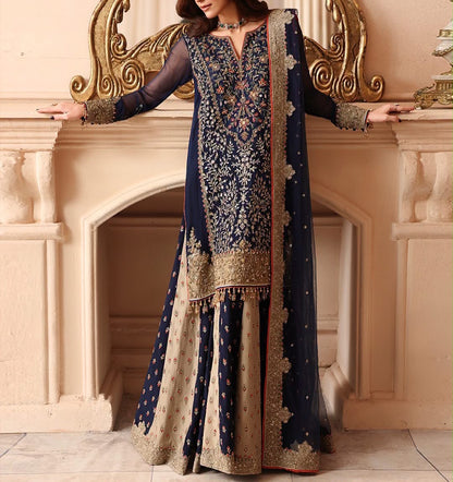 Charizma Chiffon Bridal Wear 5517