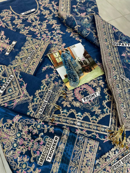 FAIZA SAQLAIN ORGANZA WEDDING WEAR 5318