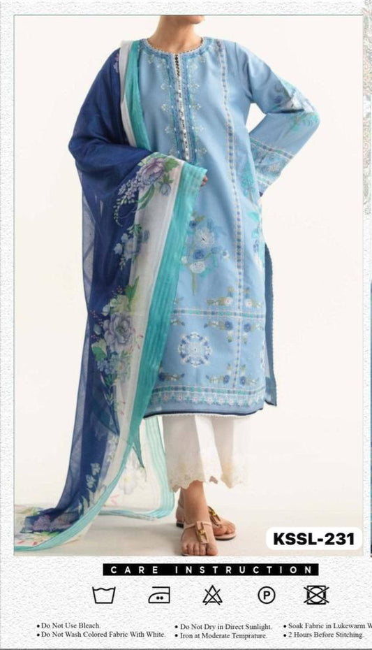 ZARA SHAHJAHAN LAWN WEAR KSSL-231