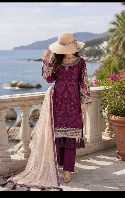 Husn-e-Suroshi Chiffon Party Wear SR-02