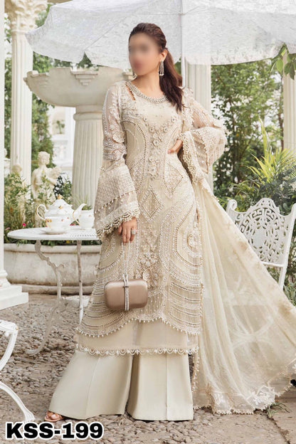 MARIA B CHIFFON WEDDING WEAR KSS-199