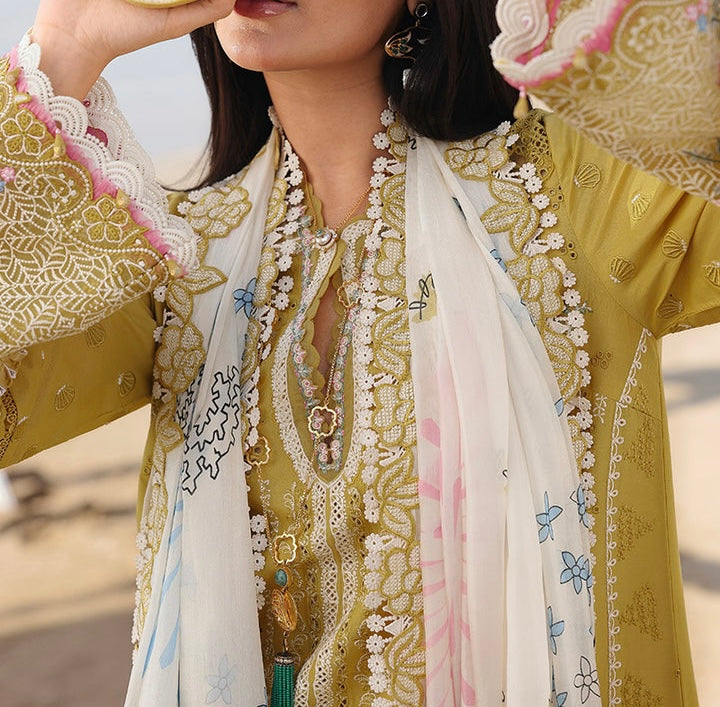 Qalamkar Lawn/Silk Wedding Wear 5427
