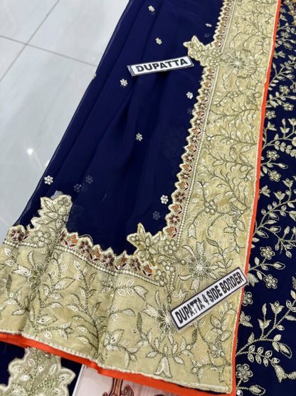 Charizma Chiffon Bridal Wear 5517