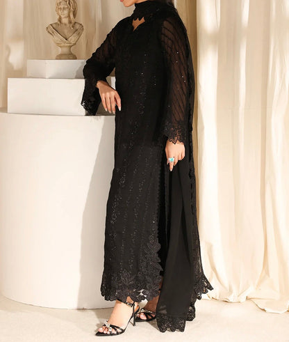 Azure Chiffon Party Wear 5473
