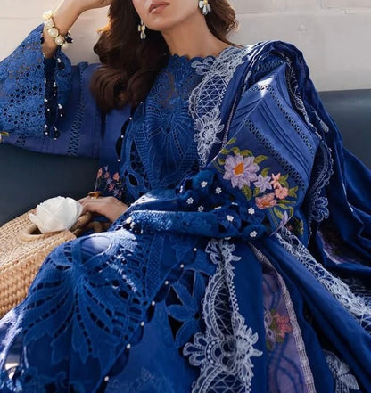 Parishay Chikankari Lawn/Cotton Net Wedding Wear 4636