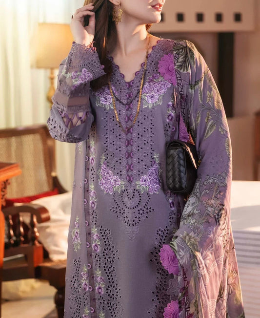 JADE CHIKANKARI LAWN/DIAMOND DIGITAL ORGANZA 5418